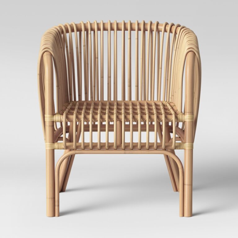 Rattan Accent Chair - Loulu Palm Event Equipment Rental