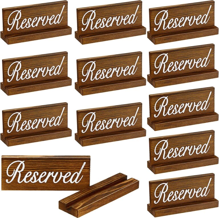Reserved Signs for Tables (or place settings) - Loulu Palm Event ...