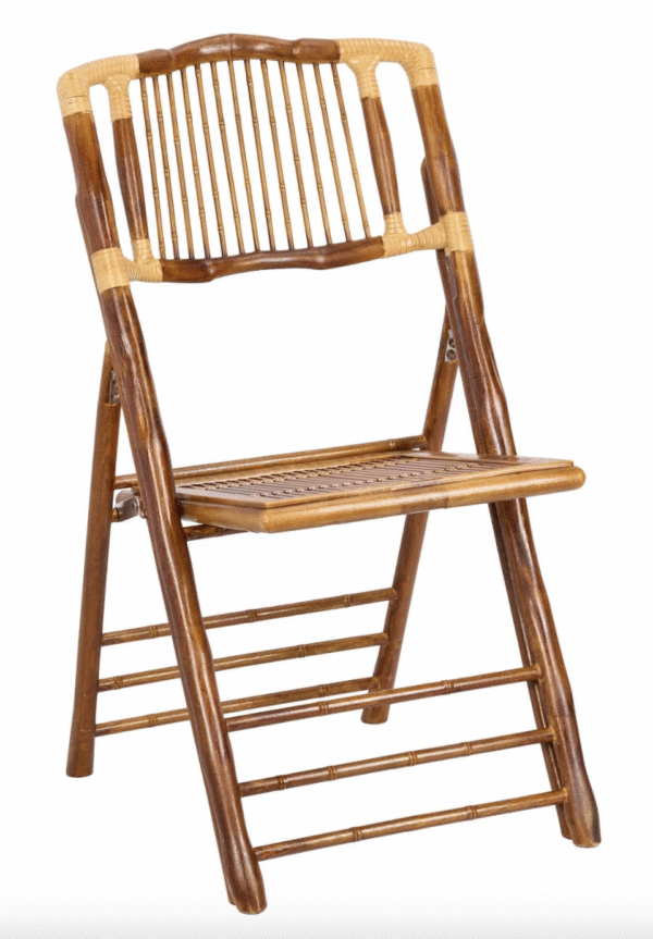 Bamboo Folding Chair - Steel Skeleton